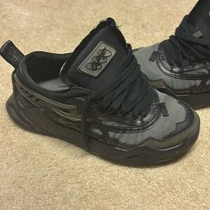 Black/Grey Off White Sneakers